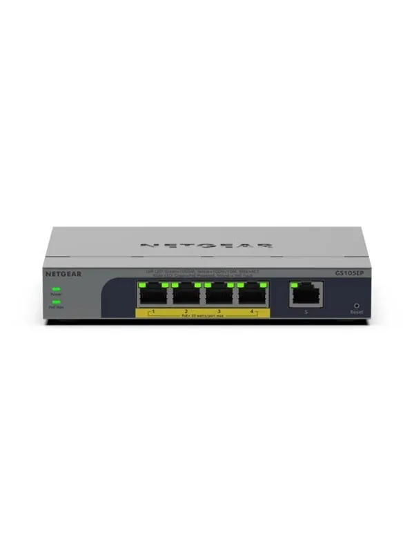 Netgear 5-Port Gigabit Ethernet Easy Smart PoE+ Switch (63W)