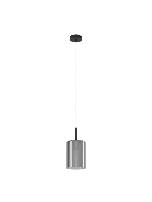 EGLO CADAQUES 1 pendant black-transparent