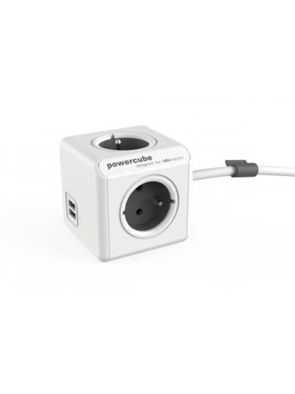 PowerCube Extended USB 1.5 meter (Type E) - Grey