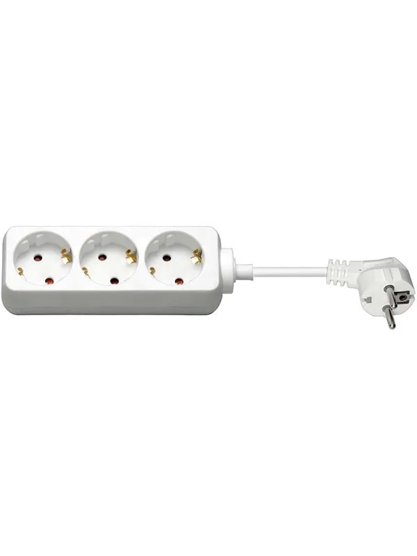 Pro Power Socket x3 - Hvit - 1.5 m