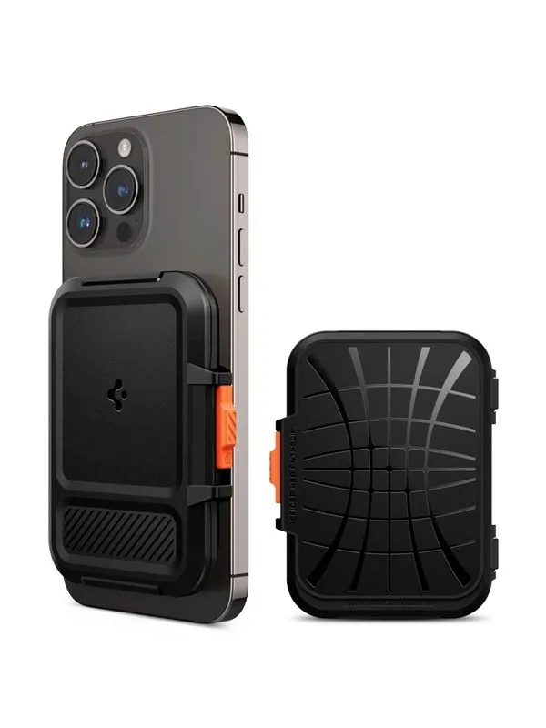 Spigen iPhone Lock Fit Wallet with MagSafe - black