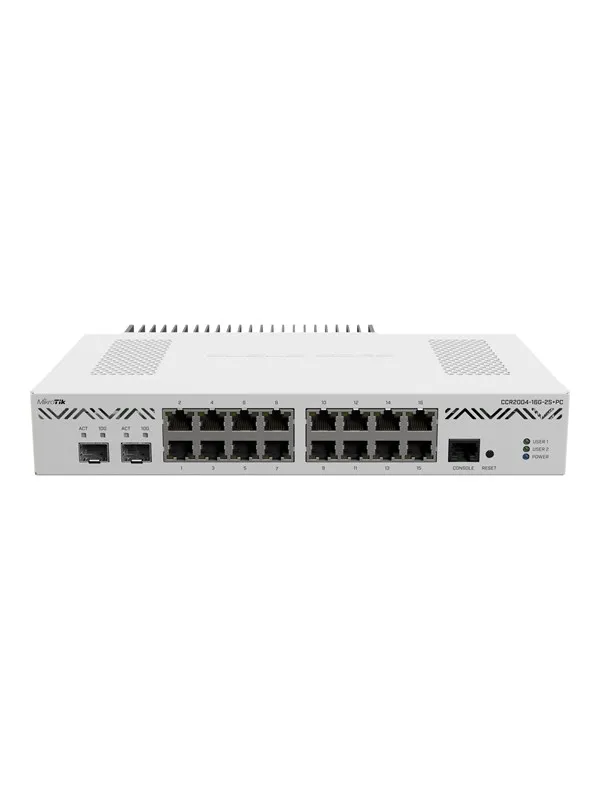 MikroTik Cloud Core Router CCR2004-16G-2S+PC - router - rack-mountable - Router