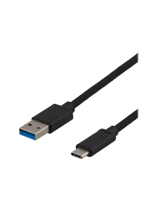 Deltaco - USB-C adapter - 24 pin USB-C to USB Type A - 25 cm