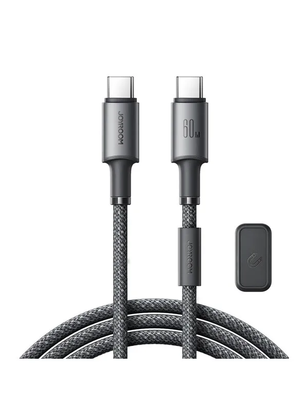 Joyroom S-A50 Unlimited Series 60W USB-C - USB-C Cable with Magnetic Organizer 1.2m - Gray
