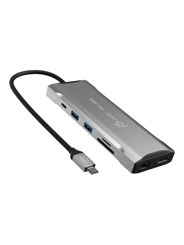 j5create 11-in-1 USB-C Triple-Monitor Dock (with Ethernet and 100W PD)