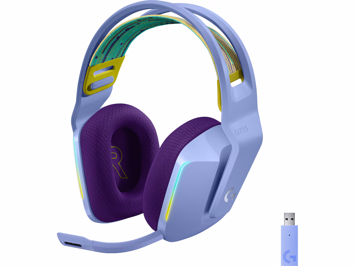 Logitech G733 LIGHTSPEED Trådløst Gaming Headset (lilac)