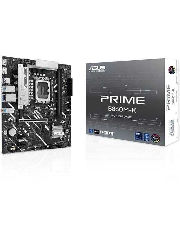 ASUS PRIME B860M-K Hovedkort - Intel B860 - Intel LGA1851 socket - DDR5 RAM - Micro-ATX