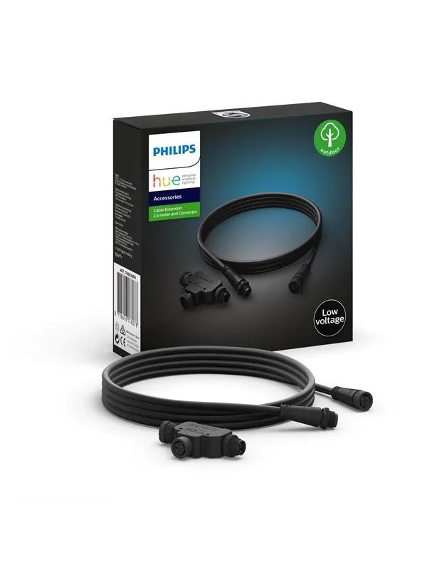 Philips Hue Outdoor LV Cable 2.5 m + T-part