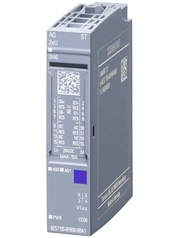 Siemens Simatic et 200sp analog output module aq 2xi standard