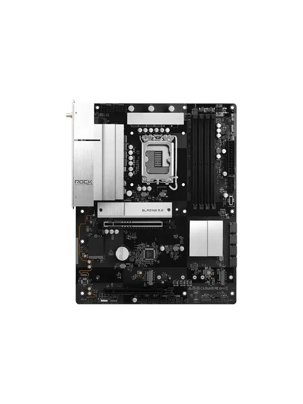 ASRock B860 Rock WiFi 7 - motherboard - ATX - LGA1851 Socket - B860 Hovedkort - Intel B860 - Intel LGA1851 socket - DDR5 RAM - ATX