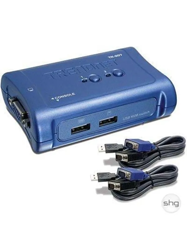 TRENDnet 2-Port USB KVM Switch / Kabler