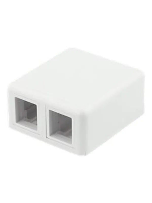 Deltaco Surface Mount Box For Keystone 2 Ports