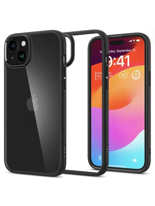 Spigen Ultra Hybrid - matte black - iPhone 15
