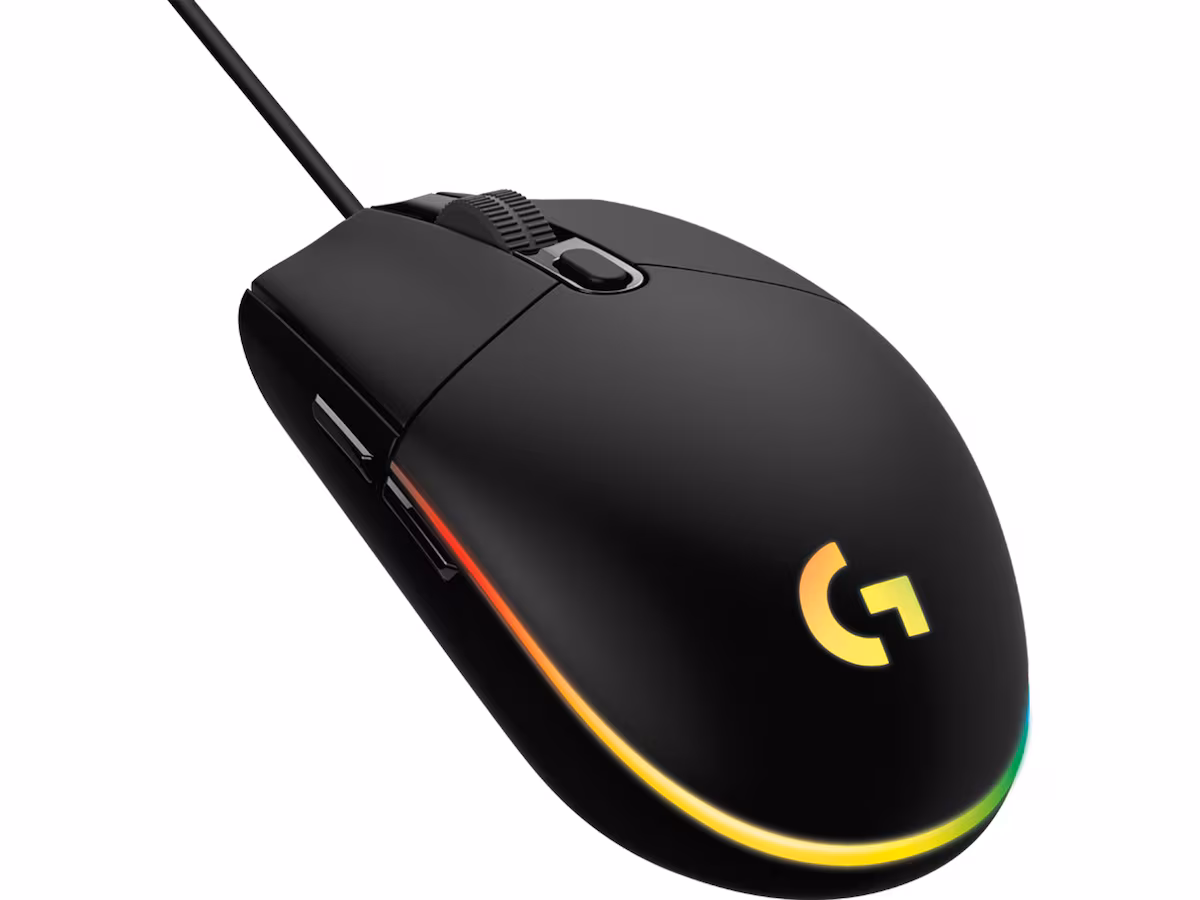 Logitech G203 Lightsync Gamingmus (sort)