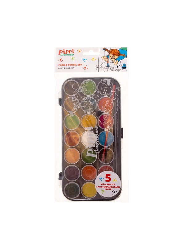 Euromic PIPPI &amp; Herr N. paint &amp; brush set water col.