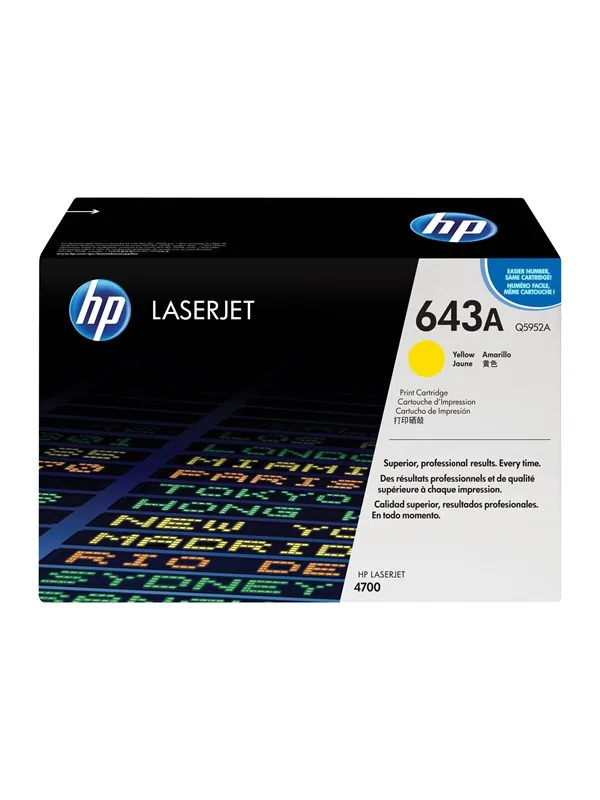 HP 643A / Q5952A - Yellow Laser Toner - Laser toner Yellow