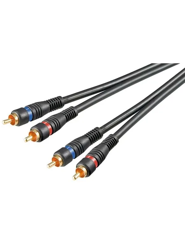 Pro RCA Stereo Cable - Shielded - 3m