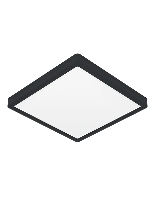 EGLO FUEVA 6-Z PLAFOND 290X290 RGB/CCT 13.5W 2000LM IP44 SVART