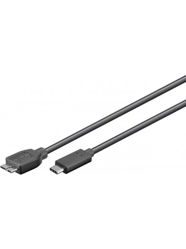 Pro USB-C <-> USB Micro-B 3.0 - 1m - Svart