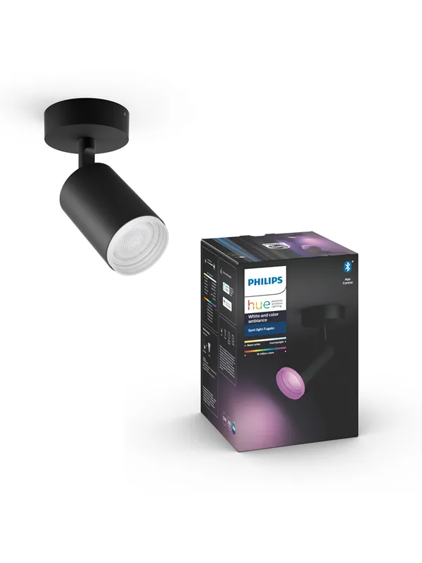 Philips Hue Fugato Single Spot - Svart