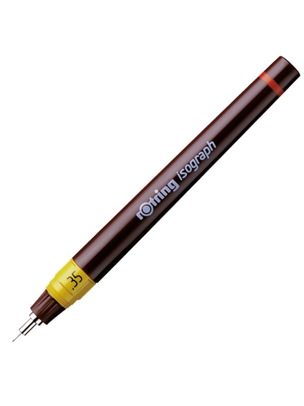 Rotring Isograph Technical Drawing Pen | 0.35 mm | Refillable Fineliner Pen