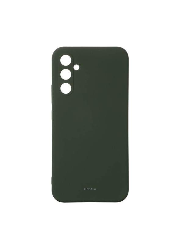 ONSALA Phone Case with Silicone Feel Olive Green - Samsung A35 5G