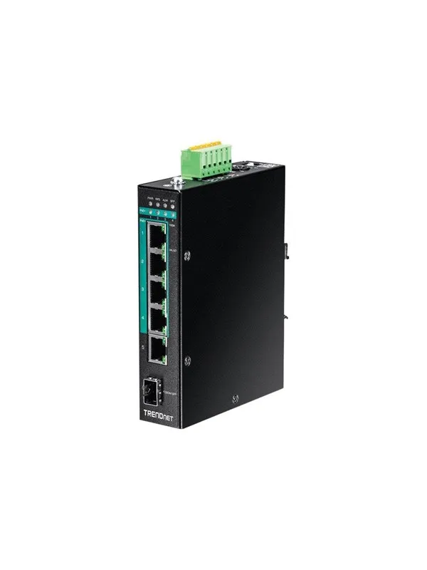 TRENDnet 5-PORT GGB POE+ DIN-RAIL SWITC