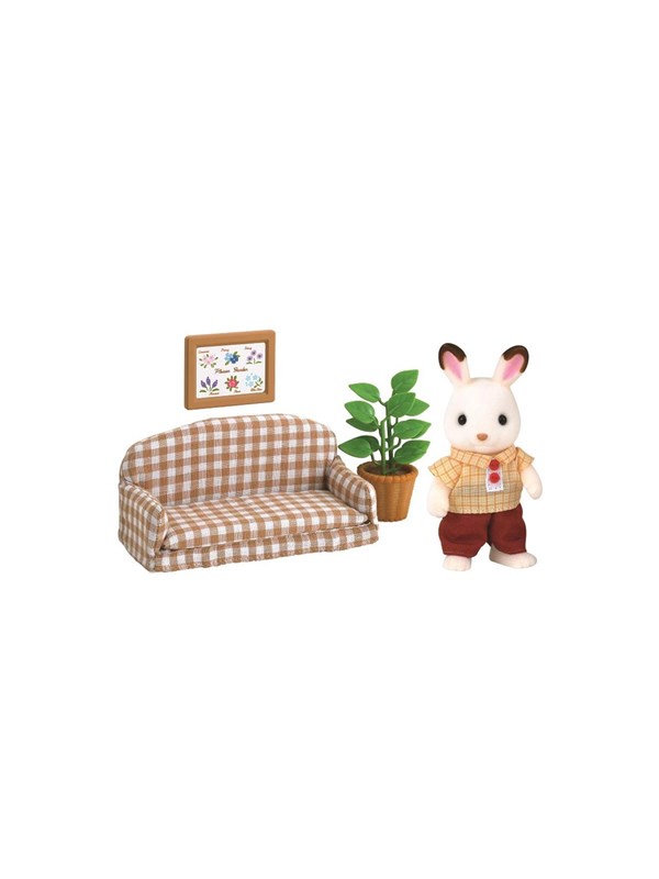 Sylvanian Families Chocolate Rabbit Father Set