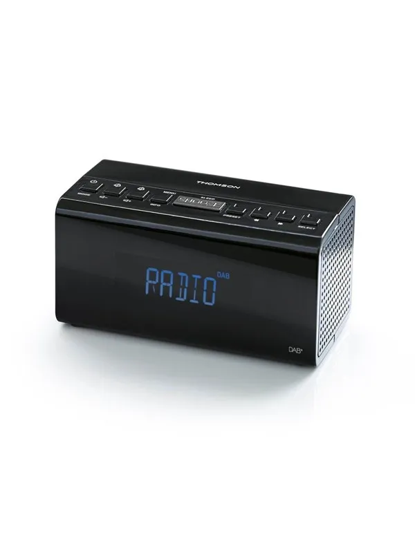 Thomson Radio Clock with Dab+ (Black) - DAB/DAB+/FM - Svart