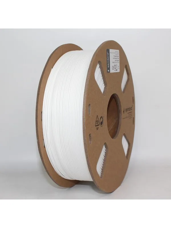 Gembird PLA filament - Hvit - 1.75mm ø - 1 kg