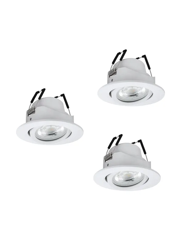 EGLO SALICETO-Z dowlights Ø88 RGB/CCT 3X490lm, white
