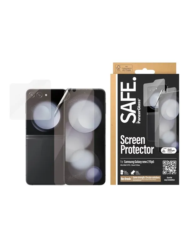 SAFE by PanzerGlass Screen Protector Samsung Galaxy Z Flip6 | Glass & Film