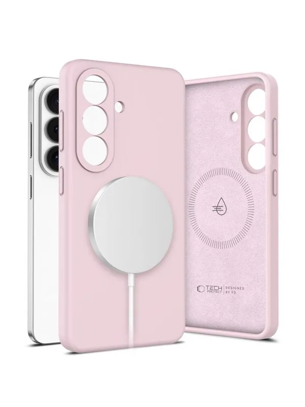 Tech-Protect  Silicone MagSafe Case for Samsung Galaxy S26 - Pink