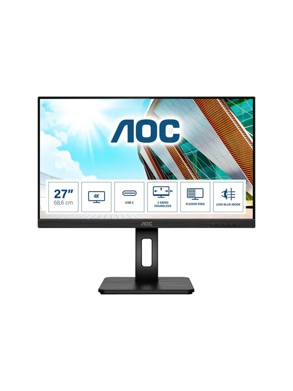 27" AOC U27P2CA - 3840x2160 (4K) - 60Hz - IPS - 65W USB-C