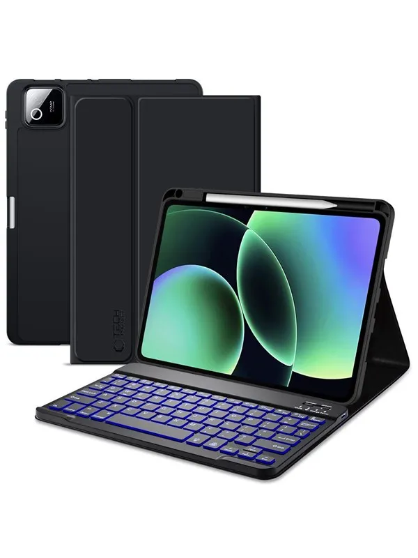 Tech-Protect SC Pen + Keyboard Case for Xiaomi Pad 11.2" 7 / 7 Pro / 8 / 8 Pro - Black