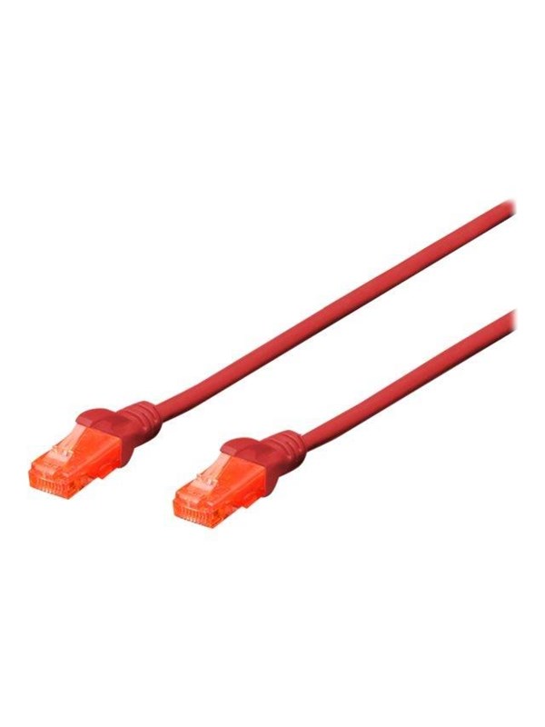 DIGITUS Professional patch cable - 10 m - red - Rød - 10m