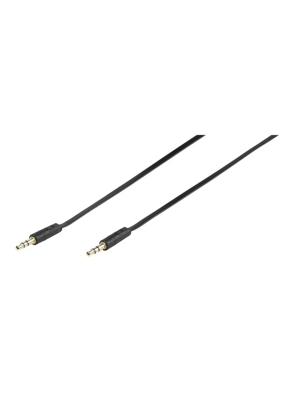 Vivanco Audio Cable 1x3.5mm Flat 0.5m Black