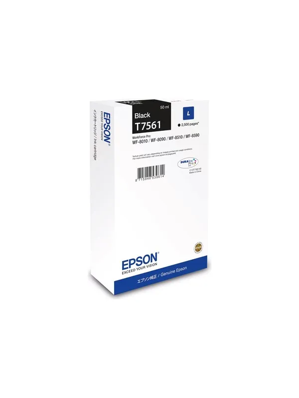 Epson T7561 - L size - black - original - ink cartridge