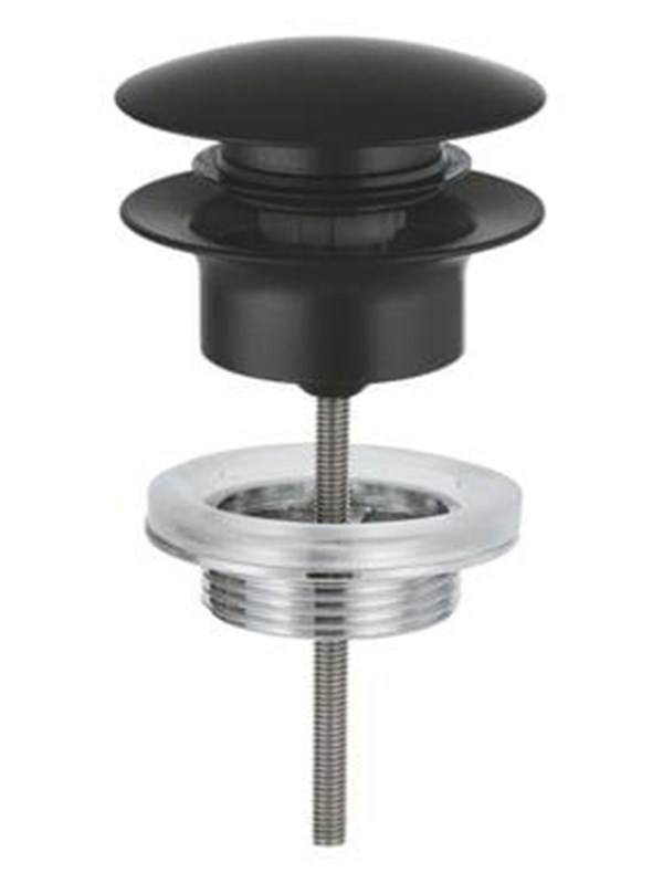 Grohe Push-up bottom valve, matte black