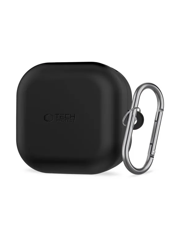 Tech-Protect  Silicone Hook Case for Samsung Galaxy Buds 4 / 4 Pro - Black