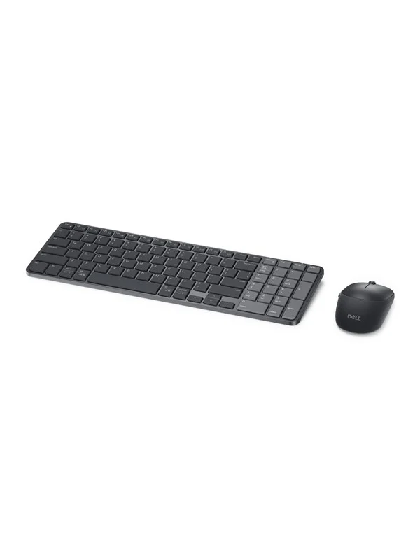 Dell Pro 7 KM746 - keyboard and mouse set - rechargeable compact - AZERTY - French - black Input Device - Tastatur & Mussett - Fransk - Svart
