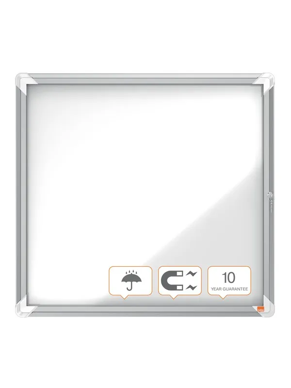 Nobo Premium Plus utendørs magnetisk låsbar tavle 6xA4