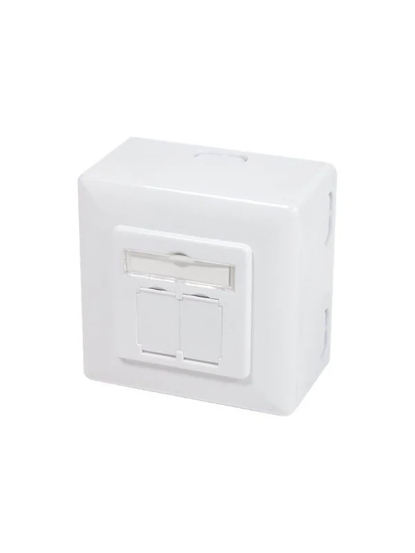 LogiLink NP0039 Cat6 2-Port Network Outlet Box