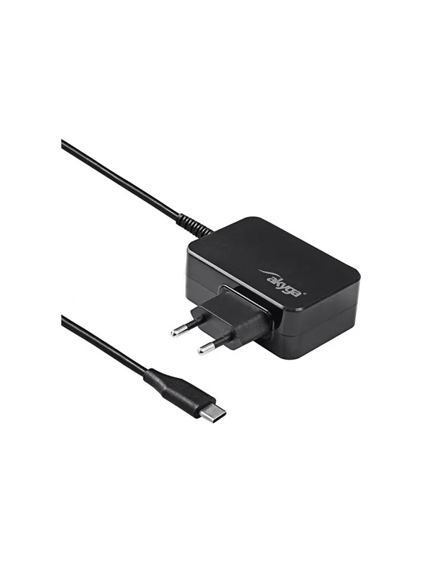 Akyga AK-ND-80 - USB-C power adapter - 5 - 20 V / 2.25 - 3 A Power Delivery 3.0 GaN - 45 watt