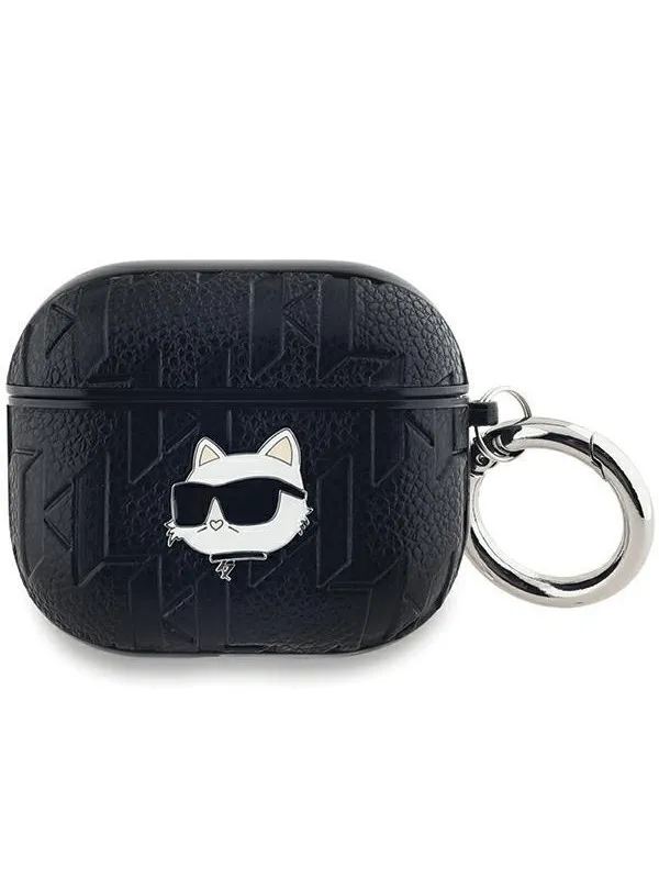 Karl Lagerfeld Monogram Choupette Head case for AirPods 3 - black