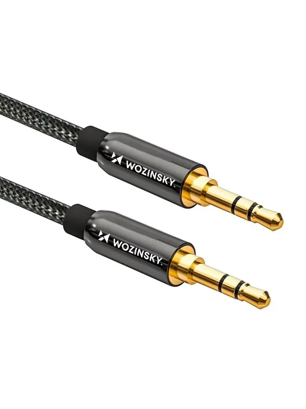 Wozinsky  universal mini jack cable 2x AUX cable 3 m black