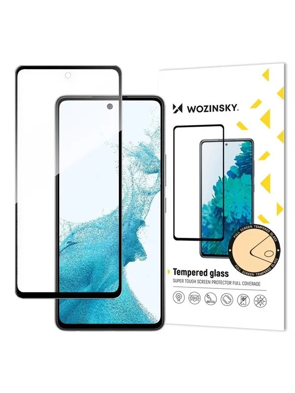 Wozinsky Super Durable Full Glue Tempered Glass Full Screen Protector With Frame Case Friendly Samsung Galaxy A53 5G Black