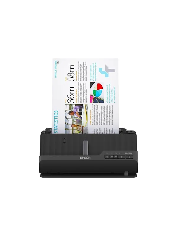 Epson ES-C320W - sheetfed scanner - desktop - USB 2.0 Wi-Fi(n)