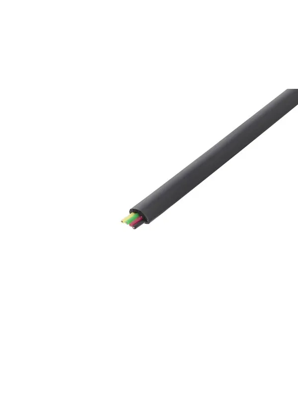 Pro Telephone flat cables 4-core 100 m reel AWG 30. - Svart - 100m