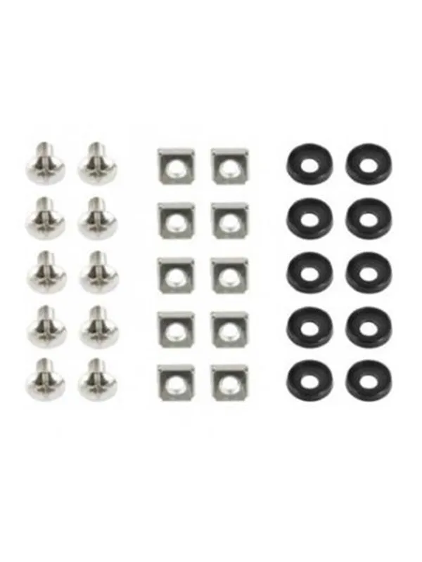 Gembird 19A-FSET-01 19'' rack mounting set (bolt nut washer) (10-Pack)